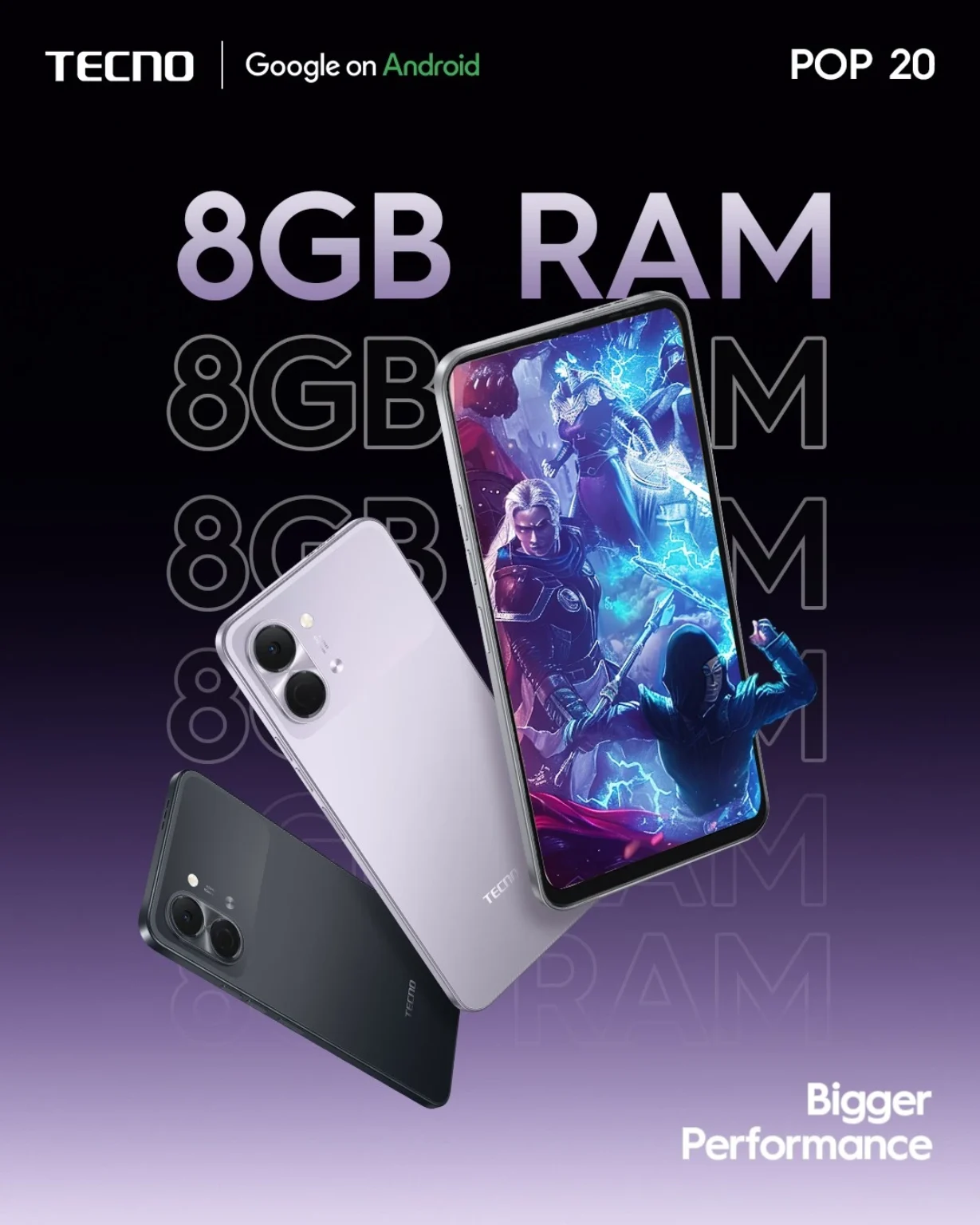 Tecno Pop 20 (64GB/4GB; 13MP Dual Camera; 5000mAh) - Image 4