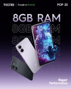 Tecno Pop 20 (64GB/4GB; 13MP Dual Camera; 5000mAh) - Image 4