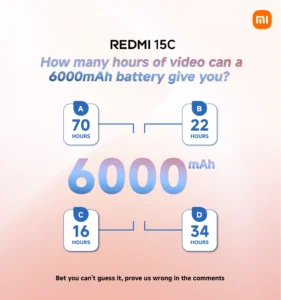 Redmi 15C (128GB/4GB; 50MP Dual Camera; 6000mAh) - Image 9