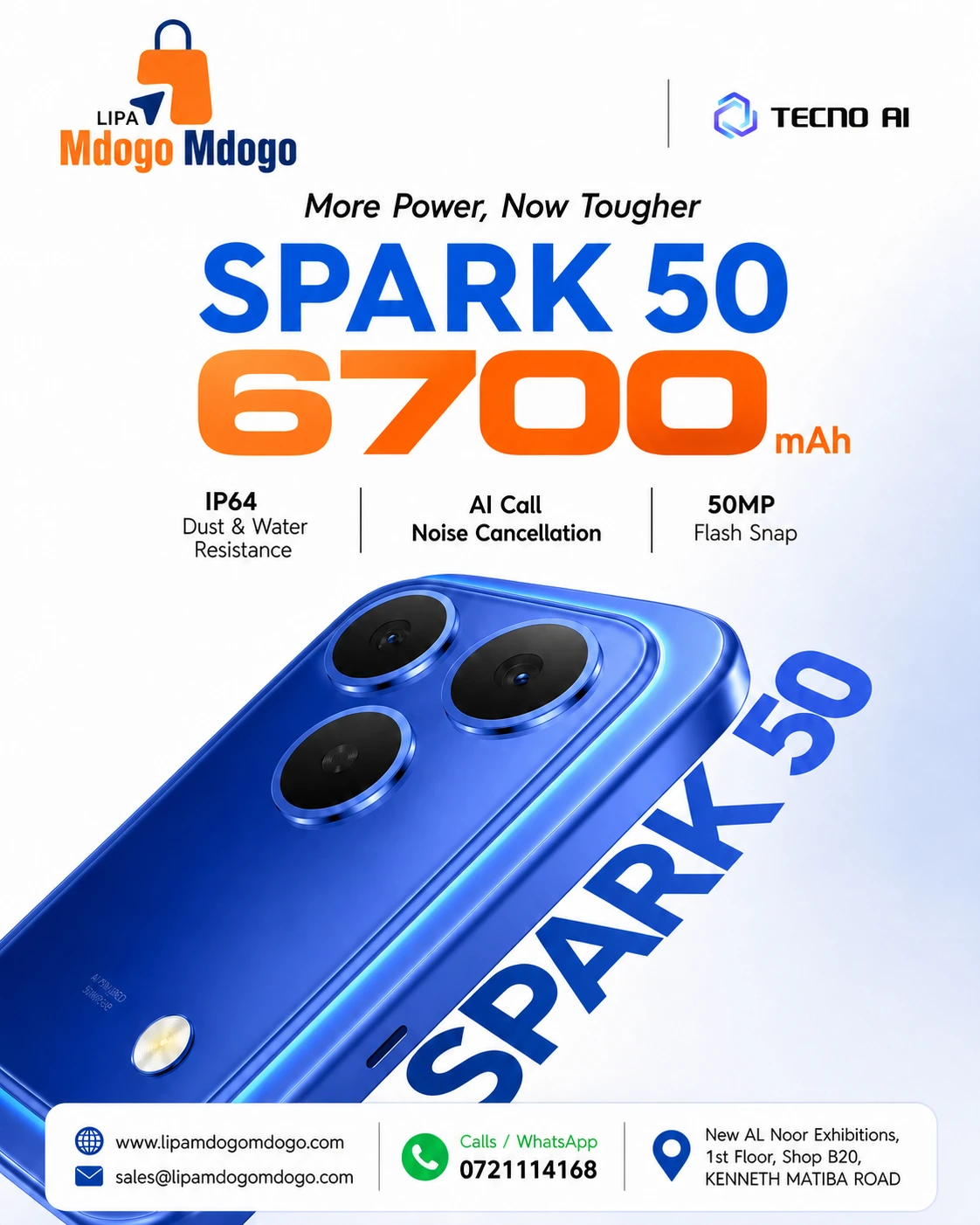Tecno Spark 50 (128GB/4GB; 50MP Triple Camera; 6700mAh) - Image 3