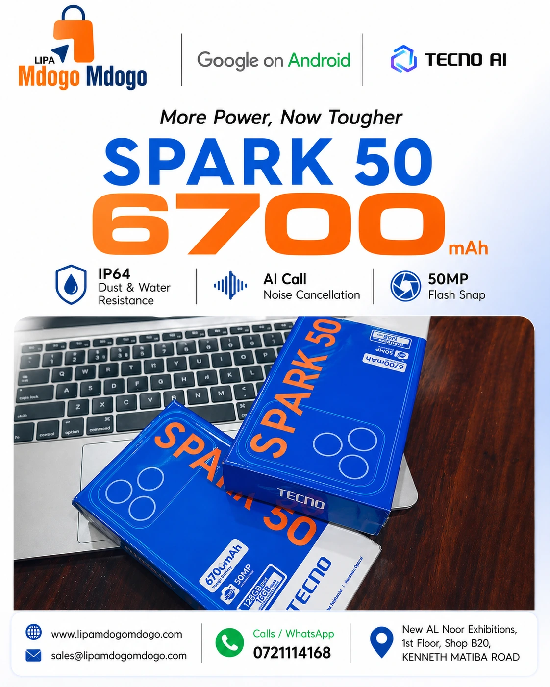 Tecno Spark 50 (128GB/4GB; 50MP Triple Camera; 6700mAh) - Image 5