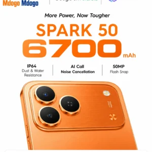 Tecno Spark 50 (128GB/4GB; 50MP Triple Camera; 6700mAh)